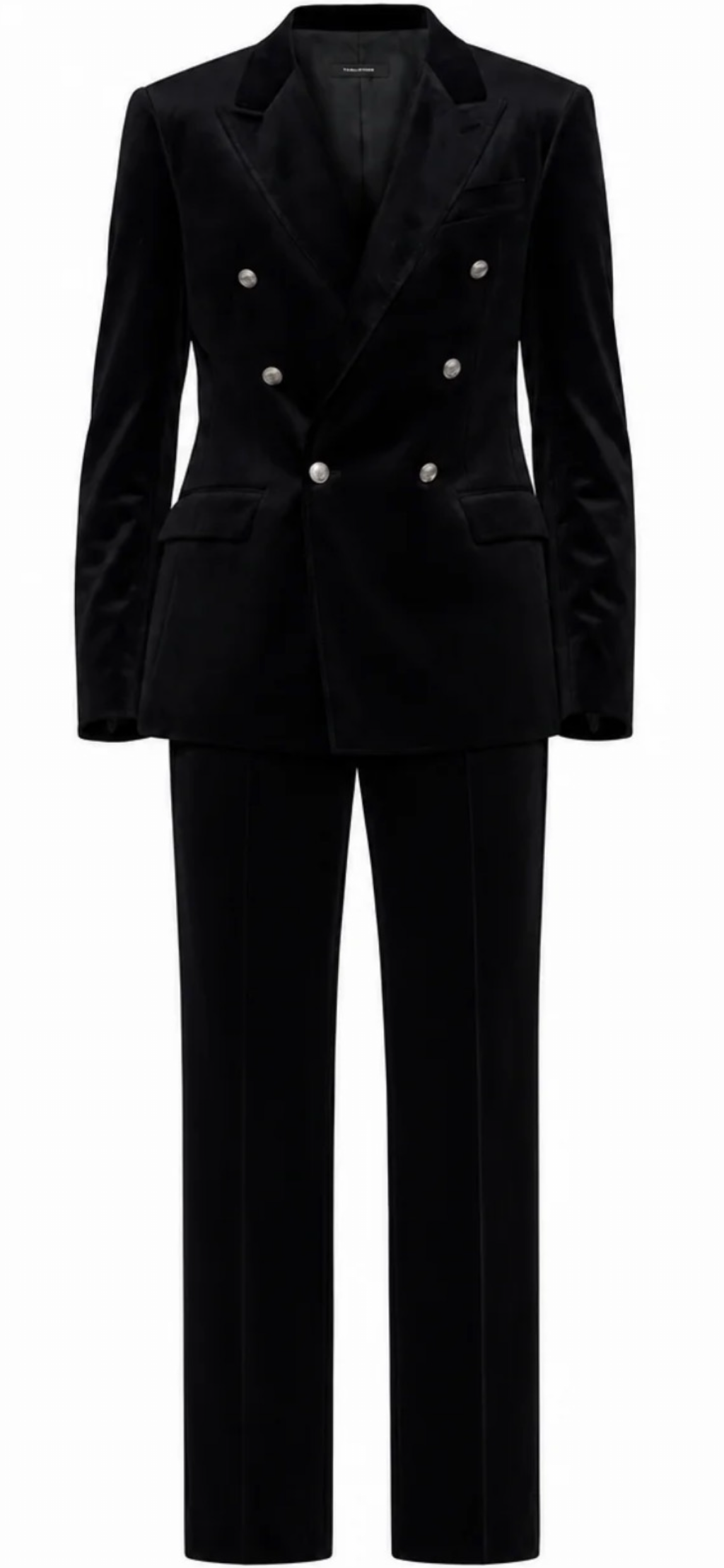 Black Velvet Double-Breasted Suit