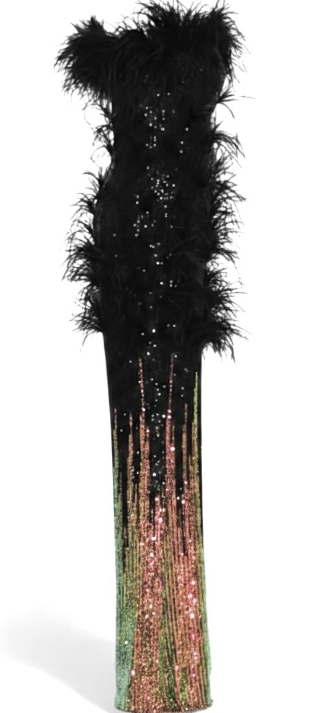 Black & Gold Ombré Sequin Jumpsuit